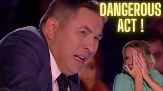 Top 3 Dangerous Act Agt 2018 Very SCARY And SHOCKING Auditions!