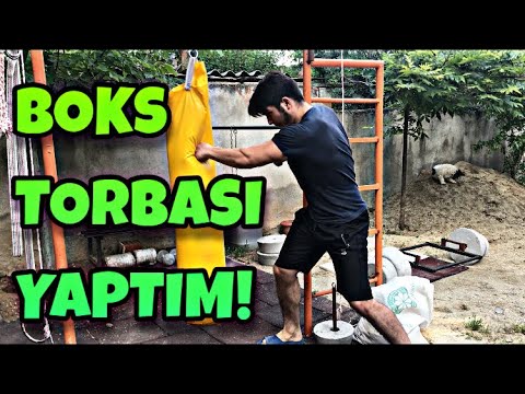 BOKS TORBASI | KUM TORBASI YAPTIM ! (Evde Spor Aletleri)