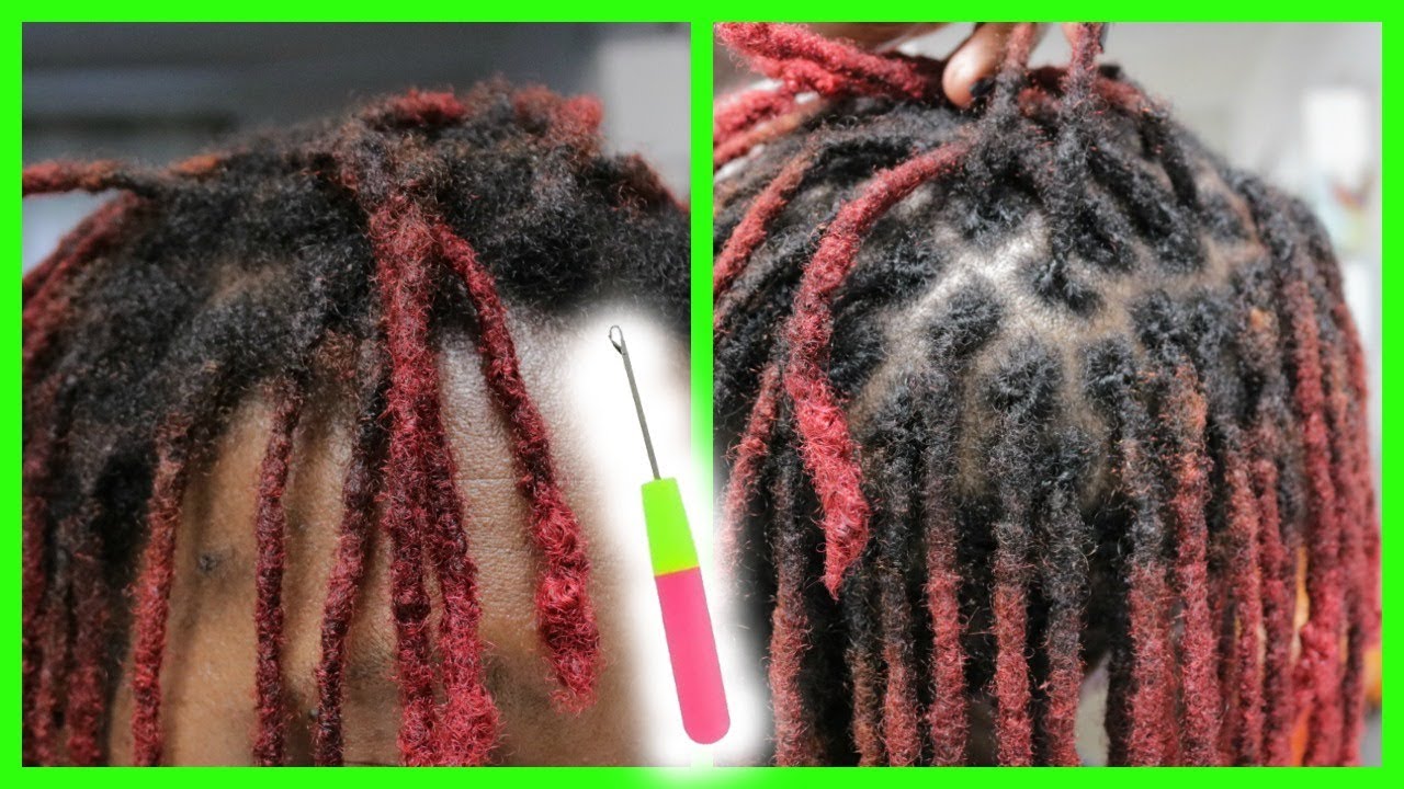 How To: Watch Me Interlock My Locs Myself Using A Crochet Needle