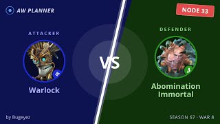 S67 War 9: Warlock vs 33 Abomination Immortal
