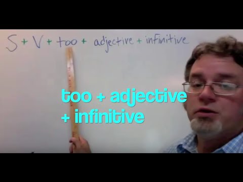 Too  adjective  infinitive