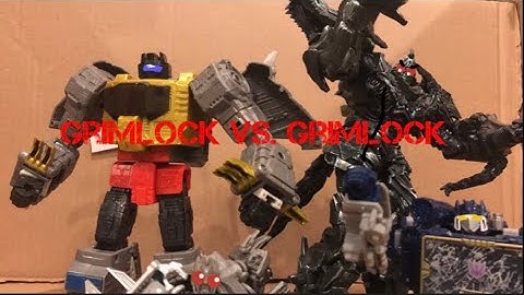 Grimlock vs. Grimlock (Transformers Stop Motion)