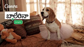 Canva | Canva AI | Ballerina #DilSeDesignTak | Telugu