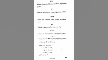 Msc 3rd sem 2019 operations research previous year paper