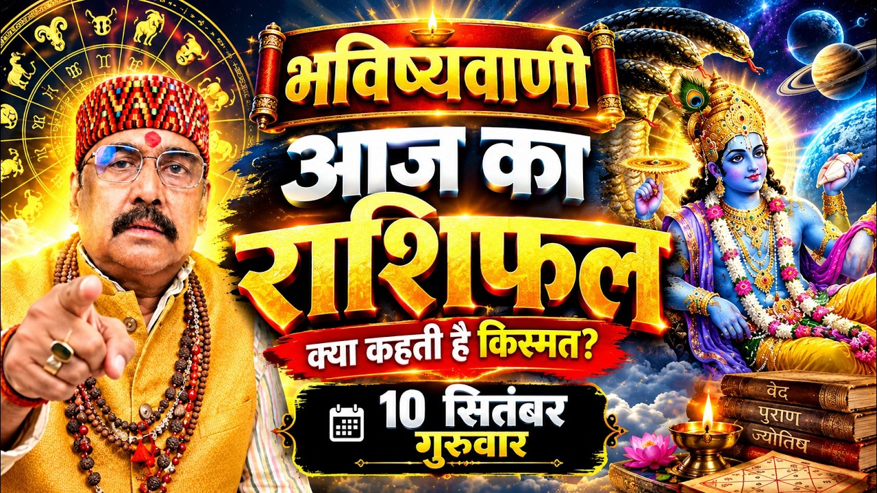 10 Sep 2026 - AAJ KA RASHIFAL | आज का राशिफल | Dainik Rashifal | Aries To Pisces Today Horoscop
