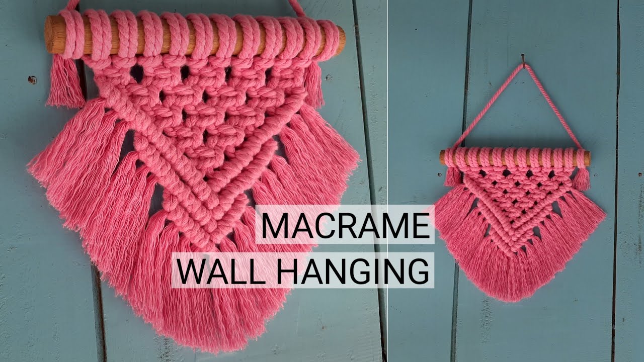 Mini Macrame Tutorial - YouTube