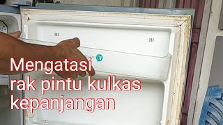 Cara pasang rak pintu kulkas