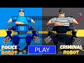 POLICE ROBOT🆚️CRIMINAL ROBOT PRISON RUN! OBBY ROBLOX FULL GAMEPLAY WALKTROUGH #roblox #scaryobby