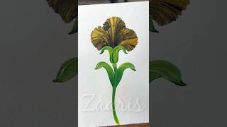 🖤WOW💛Gorgeous BLACK GOLD 🌼acrylic🖌️🎨#shorts #viral #blackgold #gorgeous #wow #awesome #flowers