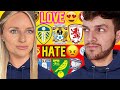 Which championship clubs do we love  hate 