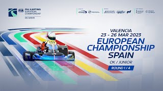 FIA Karting European Championship 2023 Junior &amp; OK Round 1 Valencia / Spain (Saturday)
