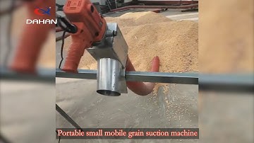 Portable small mobile grain suction machine