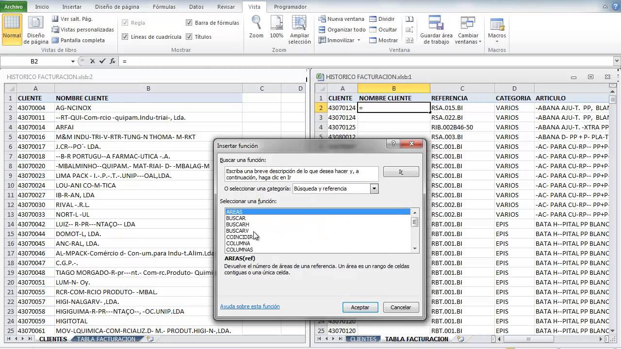 Excel, dos hojas en paralelo y BuscarV - YouTube