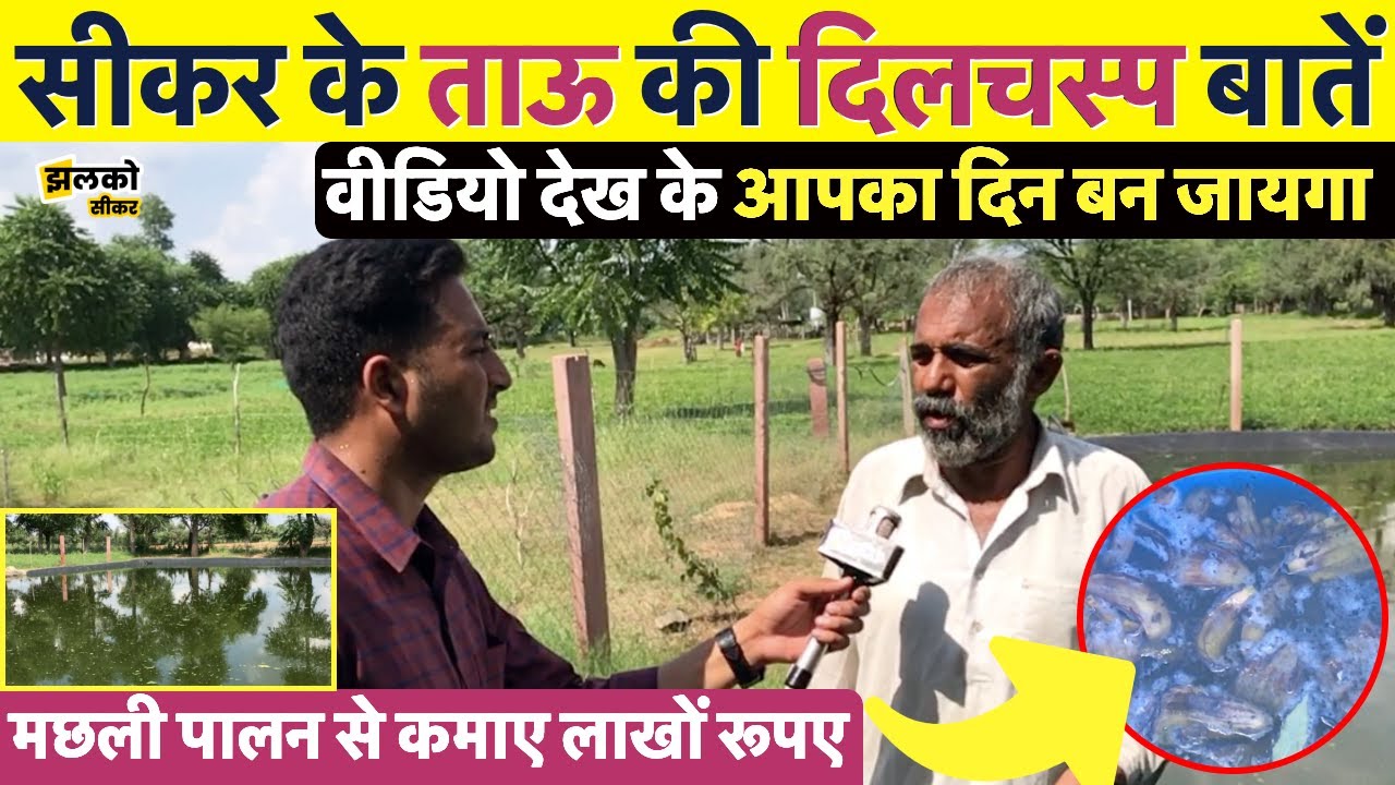 सीकर के देशी किसान और वैज्ञानिक ने खोले पुराने जमाने के राज़, मछली पालन के देशी नुस्खे Sikar News