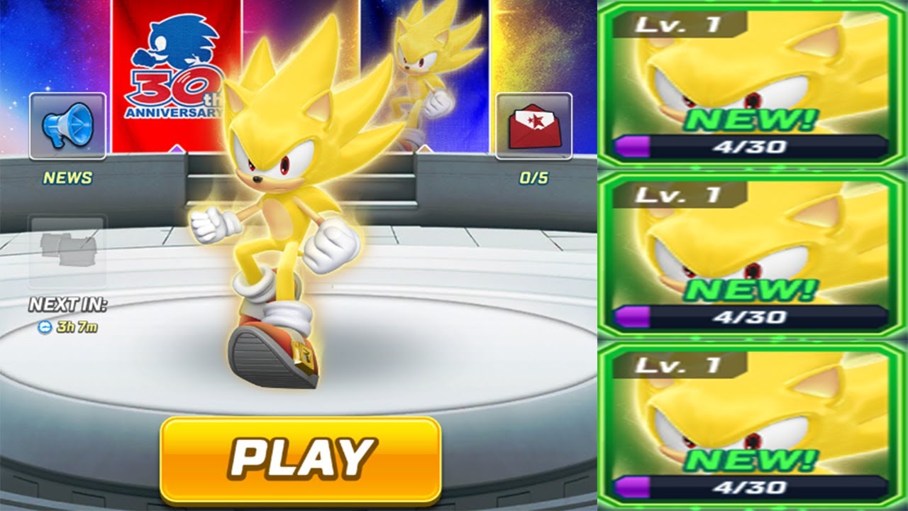 Sonic Forces - Super Sonic New Character Unlocked Update - 49 Characters Unlocked Gameplay