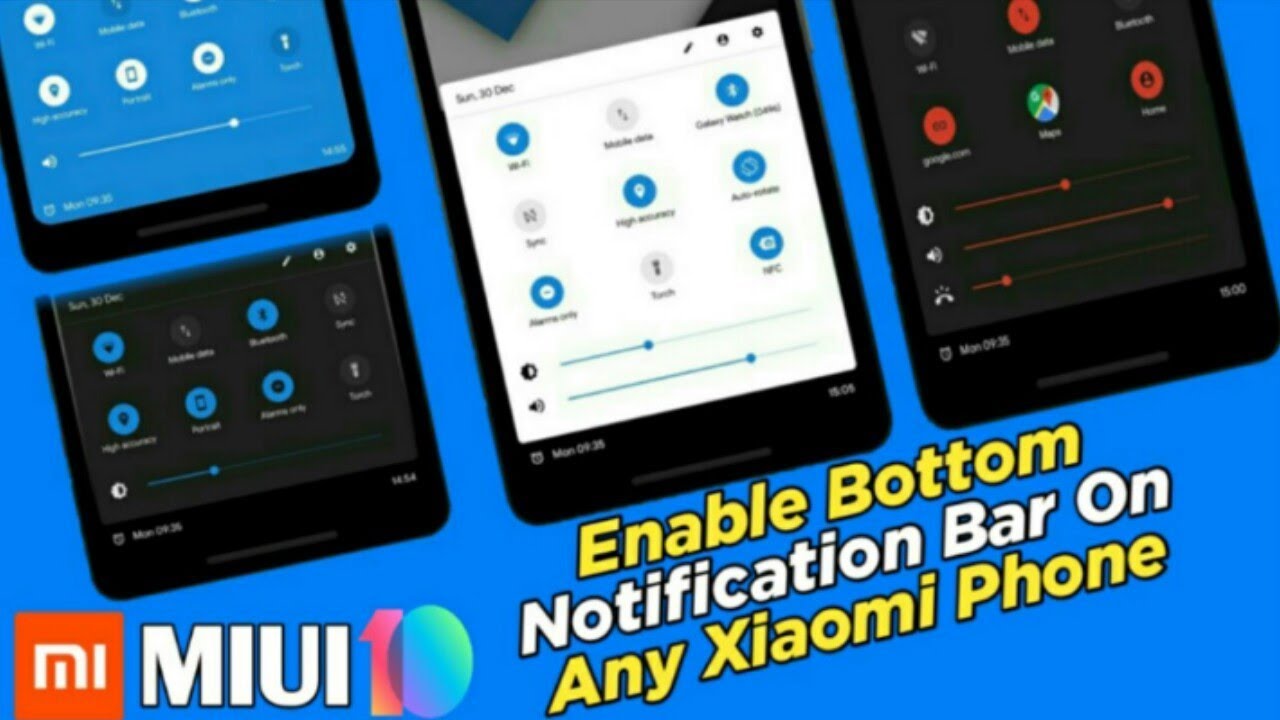 How To Enable Bottom Notification Bar On Any Xiaomi Phone | Enable ...