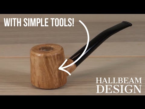 How to make a tobacco pipe, with DIY tools