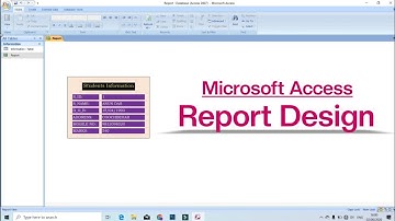 How To Create Report in Microsoft Access | Report in MS Access