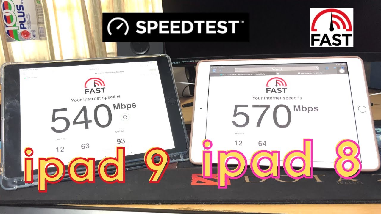 Speedtest 500mbps Apple iPad 8 vs iPad 9 INTERNET SPEEDTEST | Unifi 500mbps - YouTube