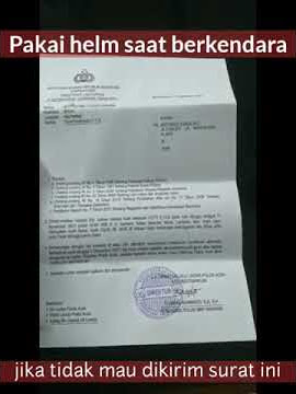 surat tilang E-TLE yang di kirim kerumah warga yang melanggar lalulintas lewat pantauan CCTV #shorts