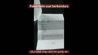 Surat Tilang Etle Yang Di Kirim Kerumah Warga Yang Melanggar Lalulintas Lewat Pantauan Cctv shorts