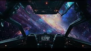 Beautiful Space Ambience | Sitting in a Cockpit Spaceship with Space Sounds, Universe Brown Noise