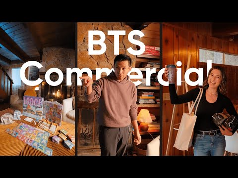 Filming a board game commercial in a cabin! BTS of Lodge