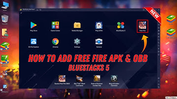 How To Add Free Fire APK and OBB File in Bluestacks 5