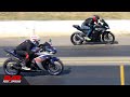 Yamaha R3 𝙑𝙎 Kawasaki Ninja 300 🏁 6 Carreras 🏍️🏍️🚦 DRAG RACING