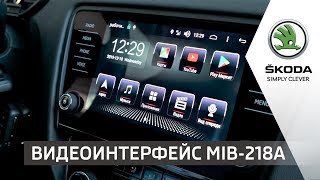 Видеоинтерфейс MIB-215A для SKODA. Обзор в Автоцентре Прага Авто