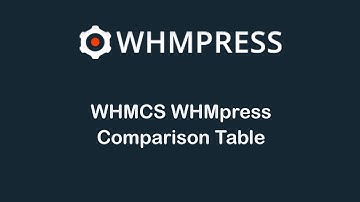 WHMCS WHMpress Comparison Table