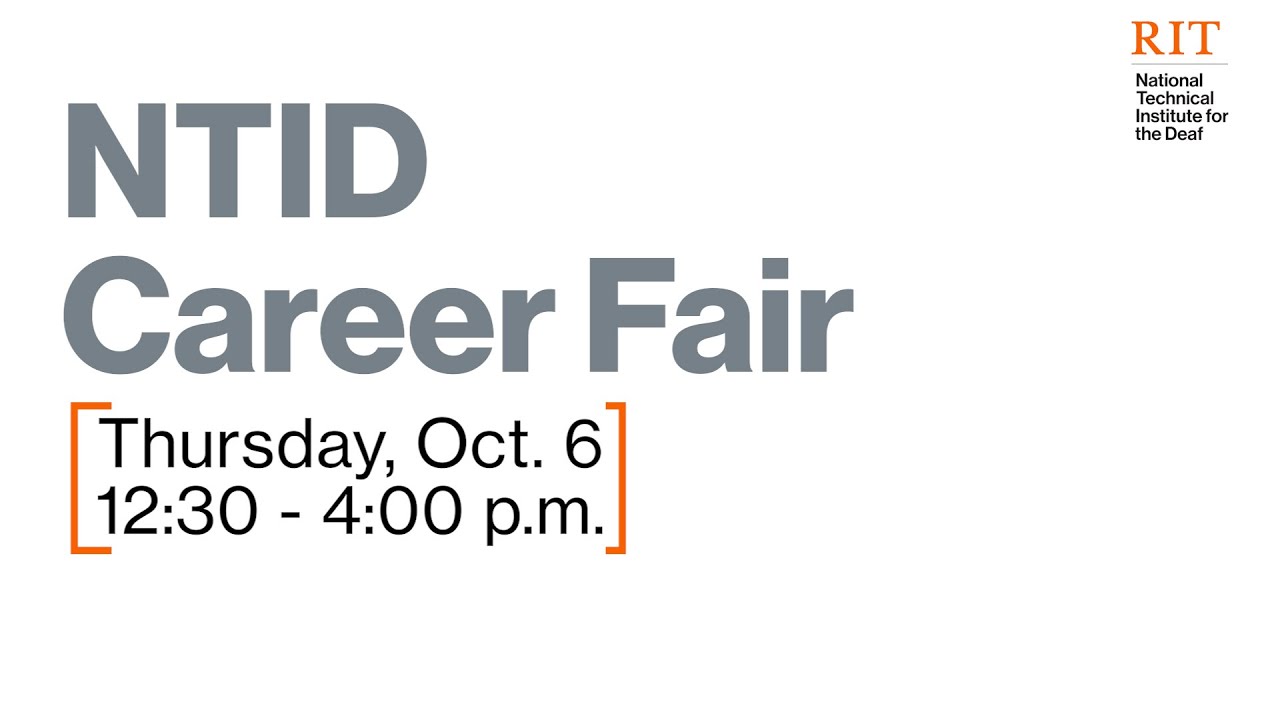 Get Ready for the NTID 2022 Career Fair YouTube
