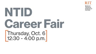Get Ready for the NTID 2022 Career Fair
