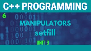 setfill manipulator in C++(Urdu/Hindi)