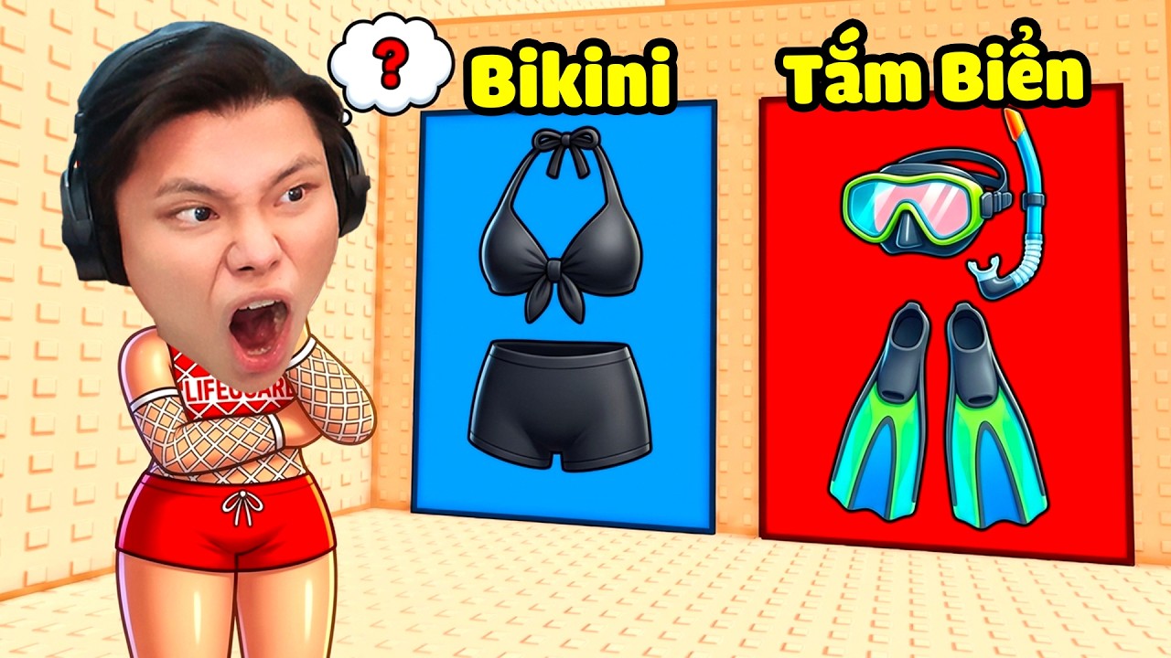 [ROBLOX] JayGray Chọn Đồ Đi Tắm Biển Mùa Hè Leo Tháp🏖️😜Thử Thách Would You Rather Summer Tower