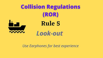 ROR Rule 5, Look out Collision Regulations NSA Marine #ROR