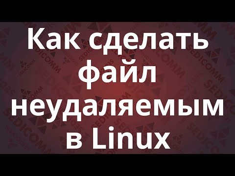 Как сделать файл неудаляемым в Linux