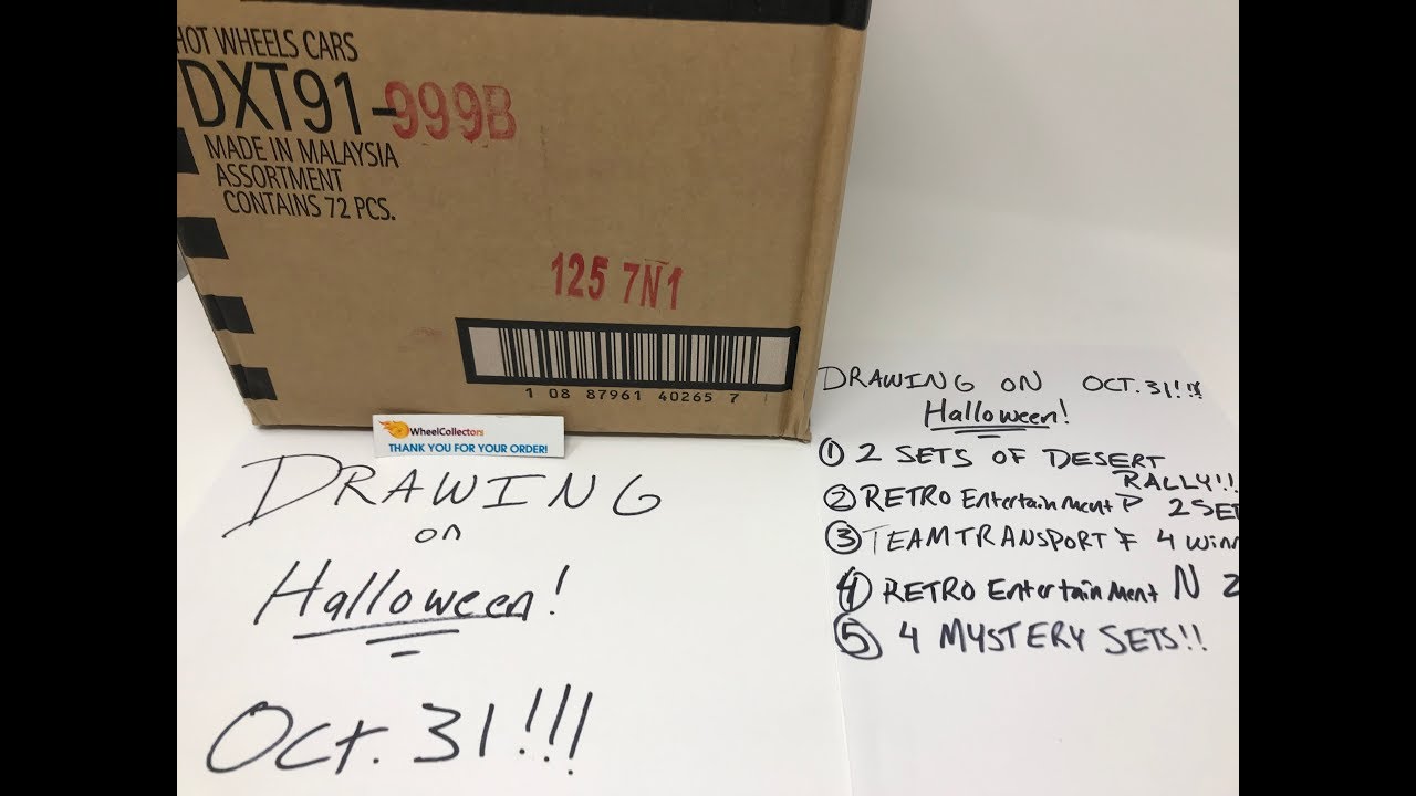 MYSTERY HOT WHEELS BASIC CASE UNBOXING AND GIVEAWAY! HAPPY HALLOWEEN- TRICK OR TREAT DID YOU ENTER?!