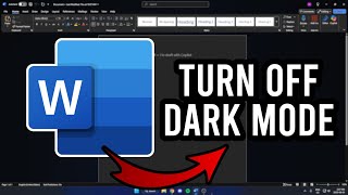 How to Turn Off Dark Mode in Microsoft Word (EASY 2025)