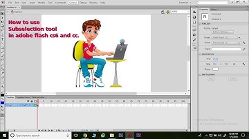 How to use Subselection tool in Adobe Flash cs6.