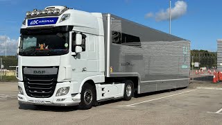 Motorsport trucking across Europe !