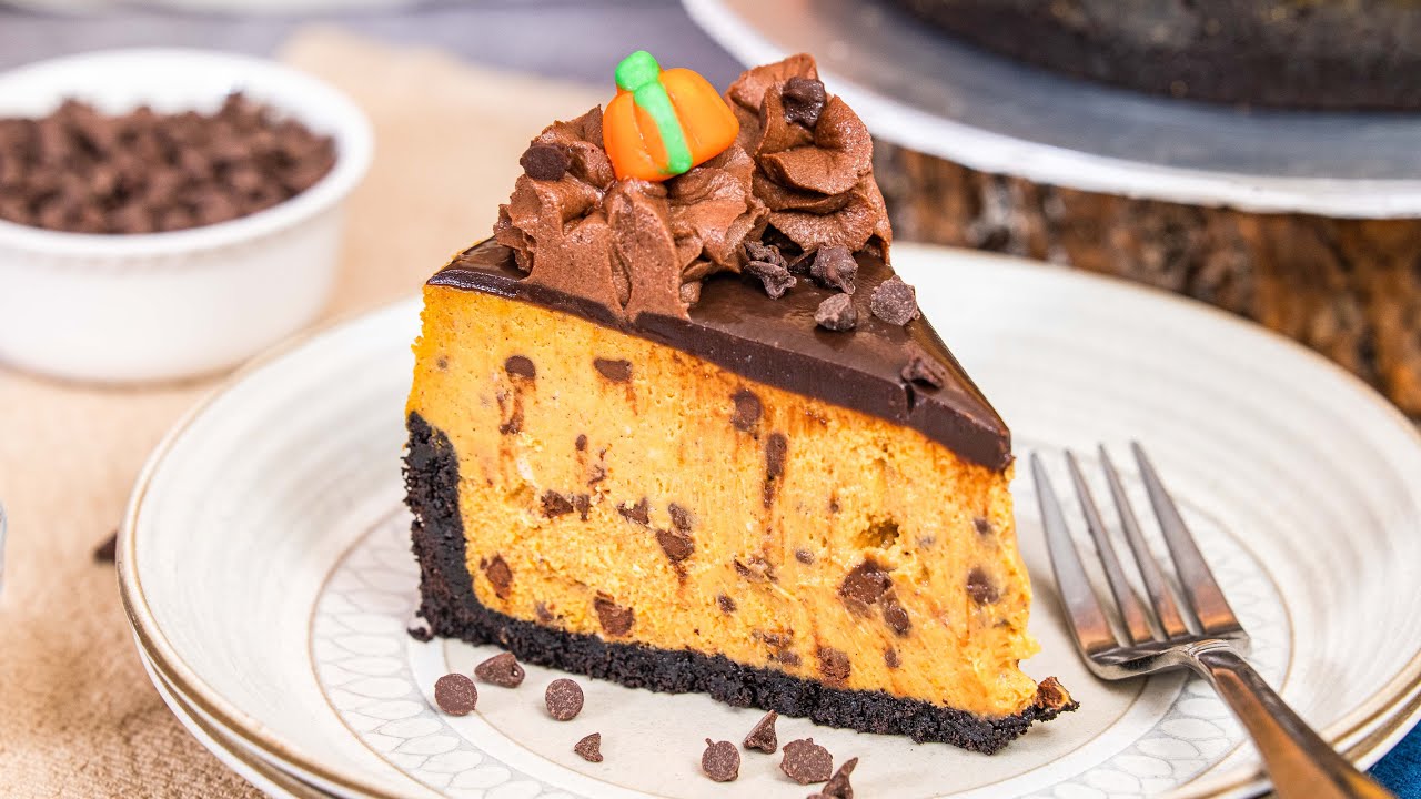Make Pumpkin Cheesecake this way. This OREO pumpkin cheesecake recipe is the BEST!