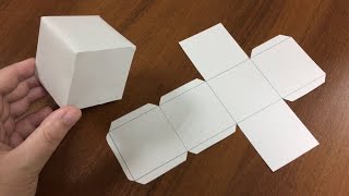 Paper Geometry Cube - How To Make A Square Prism Out Of One Piece Of Paper Paper Crafts