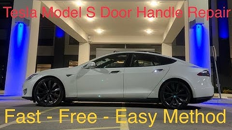 Tesla Mosel S door handle fix - motor keeps moving. Door won’t open. Easy repair!