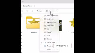 Windows 11 Changing File Explorer View