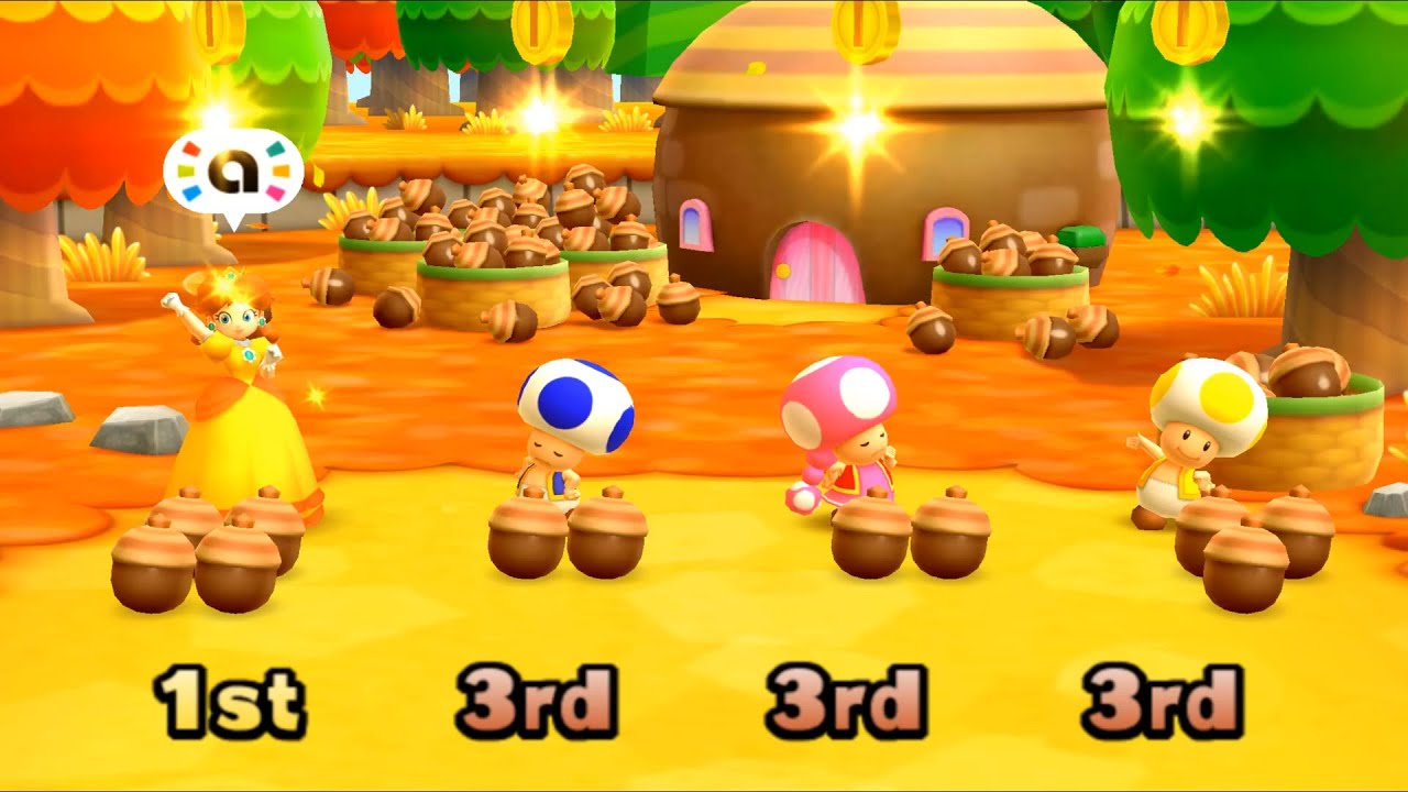 Mario Party Star Rush Toad Scramble Daisy Gameplay