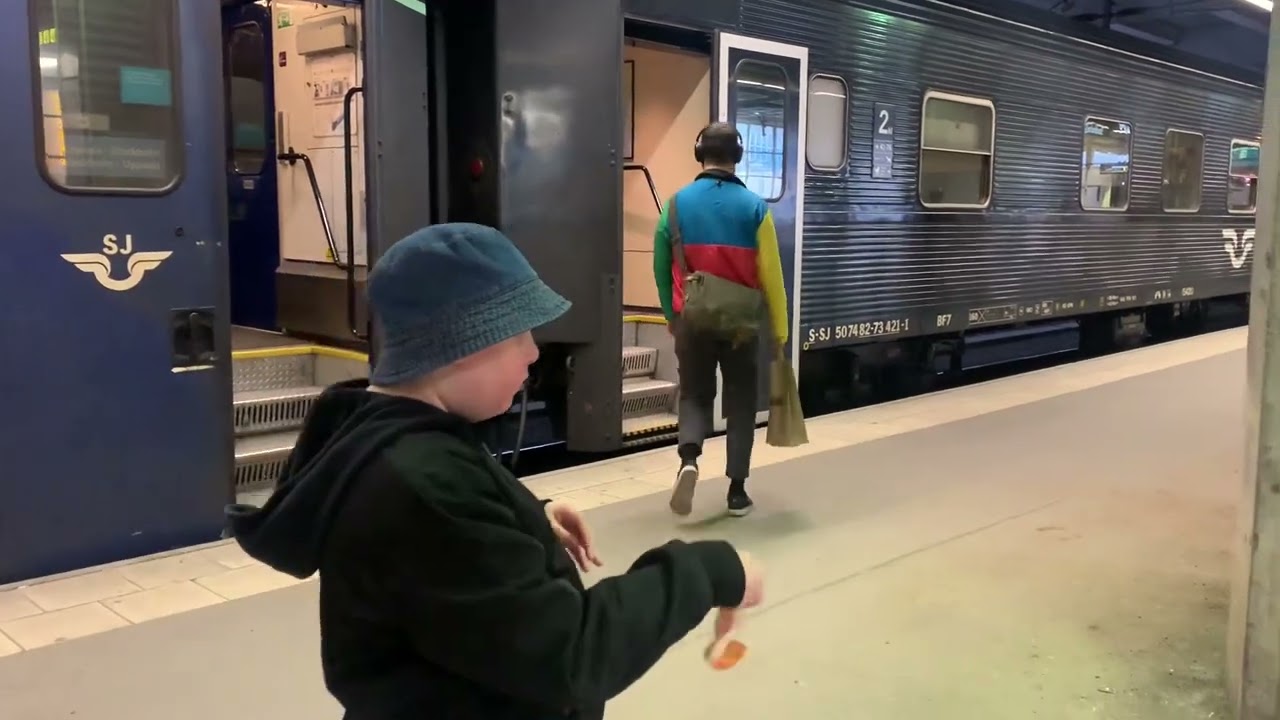 Tåg och utrop på Stockholms Centralstation.