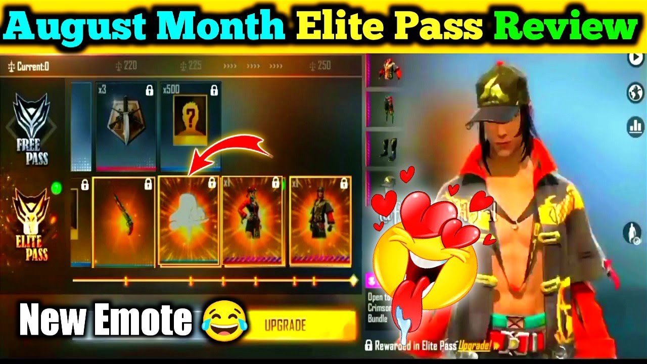August Elite Pass Free Fire 2022 ! Next Month Elite Pass | August Month Elite Pass Pre-order Reward