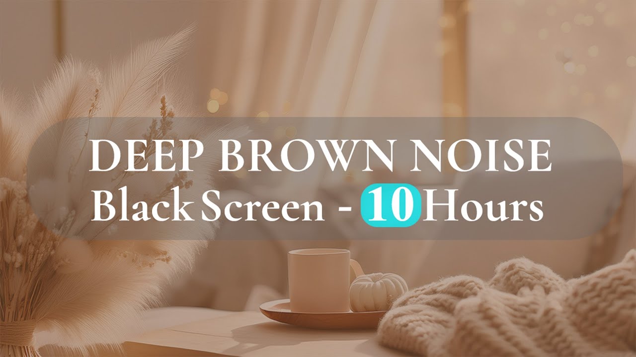 10 Hours of Fan Brown Noise - Black Screen | Sleep, Tinnitus Relief ...