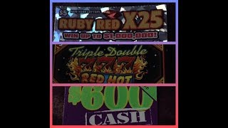 A Triple Double Ruby Red Hot 600 Cash Session